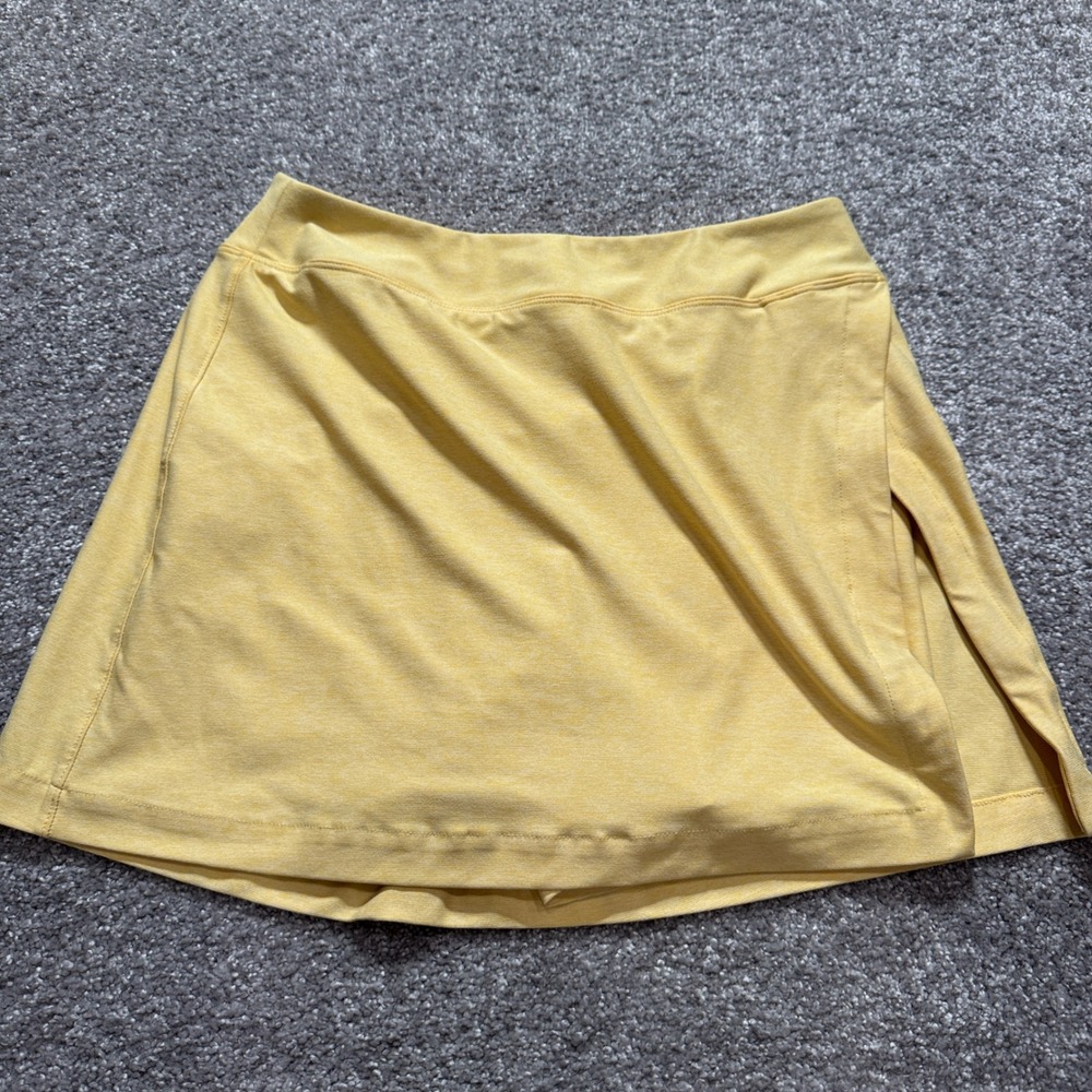 Outdoor Voices Skort Womens M Yellow Heathered Performance Athletic Tennis Golf